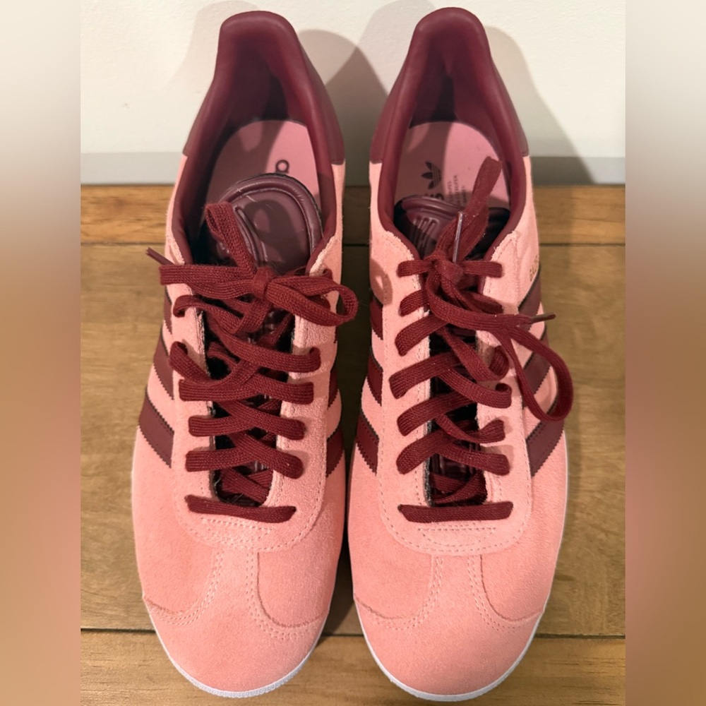 Adidas Men’s Size 9.5 Gazelle Super Pop Pink Shadow Red - Picture 8 of 11